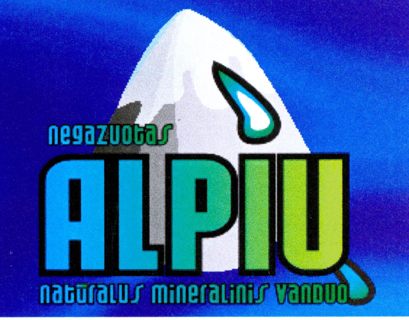 Prekės ženklas: ALPIŲ negazuotas natūralus mineralinis vanduo